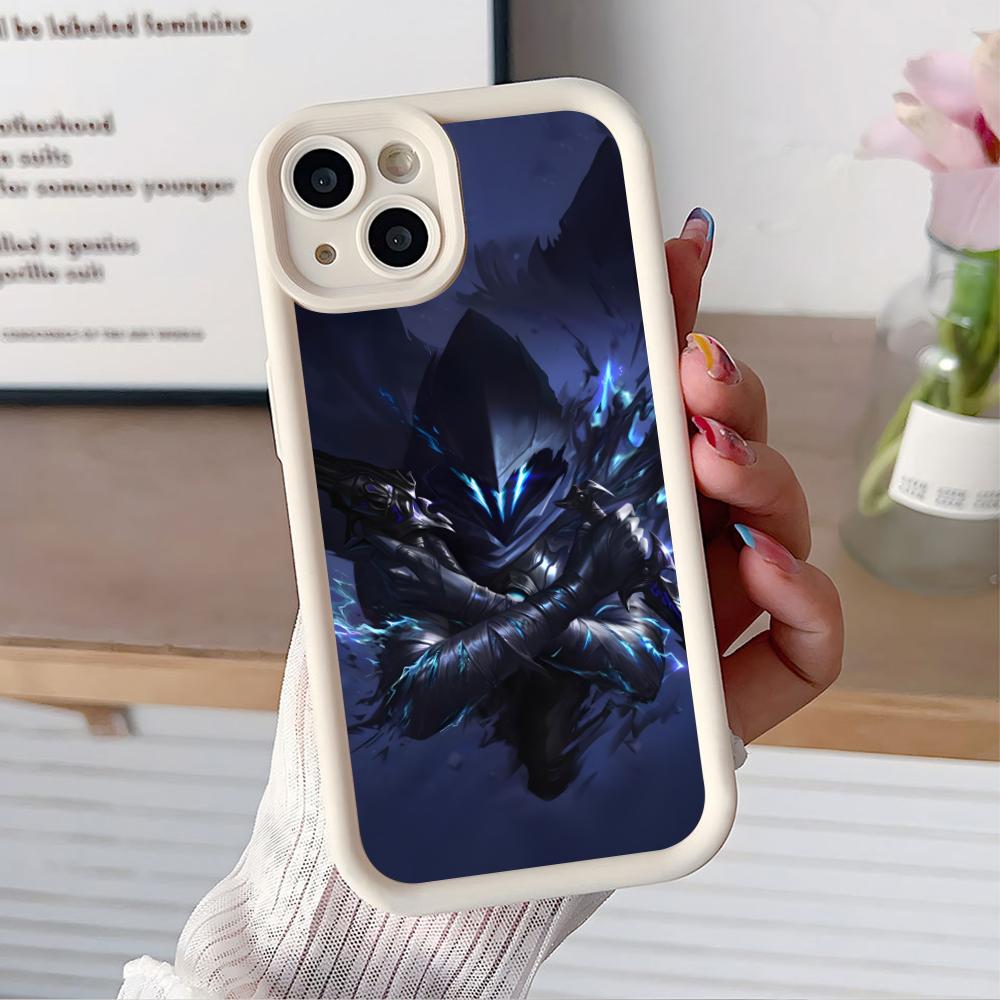 Valo Omen Phone Case for iPhone 17 16 15 14 13 12 11 Air Pro Max Plus White Soft TPU Shockproof Cover