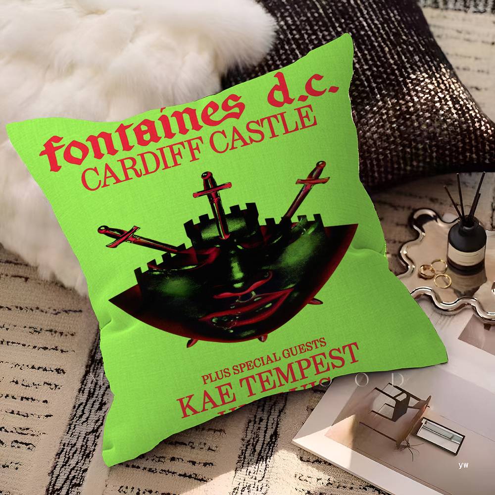 Fontaines D.C. Romance Cushion Cover Polyester Sofa Cushions Decorative Throw Pillows Home Decoration Pillowcover