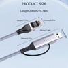 Кабели-конвертеры USB C в RJ45 Plug and Play Поддерживают гигабитные скорости Ethernet Конструкция из ПВХ в оплетке Для совместимости с несколькими устройствами