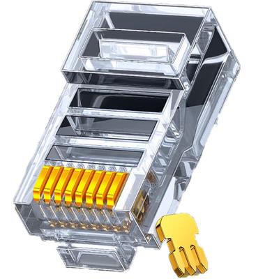 SAMZHE Позолоченные разъемы RJ45 Ethernet Cat5e