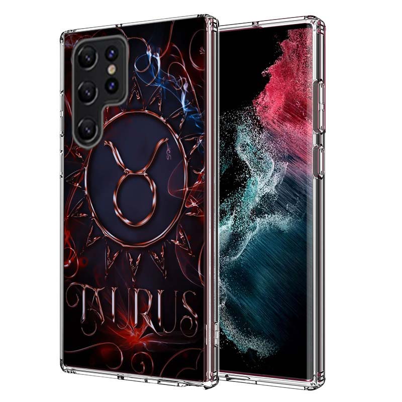 Libra Pisces Virgo Capricorn Aquarius Taurus Capa Phone Case For Samsung S26 Ultra S25 Edge Galaxy S23 S21 S20 S24 FE S22 S10 Pl