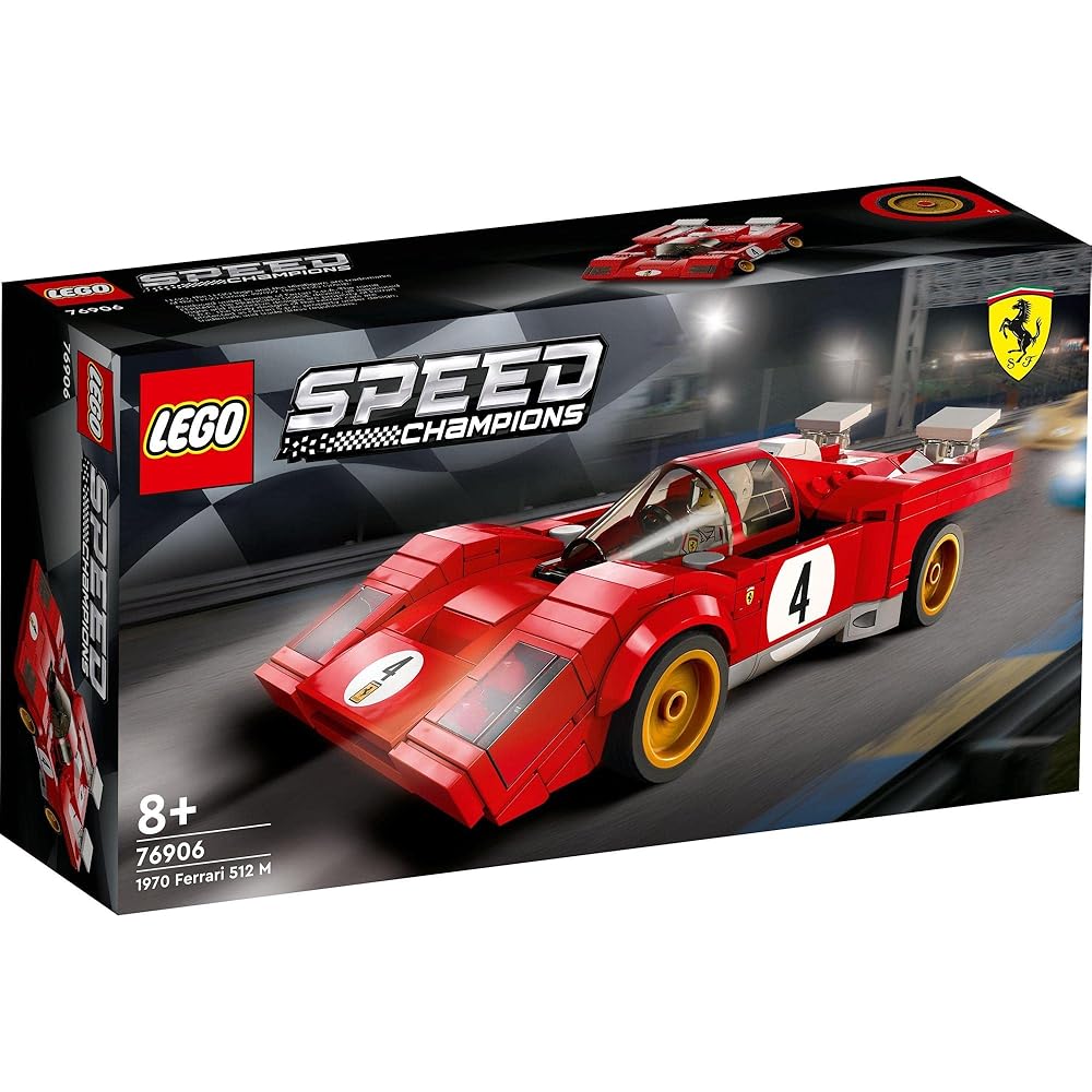 Конструктор LEGO Speed Champions 1970 Ferrari 512 M, игрушка из кубиков для мальчиков от 8 лет