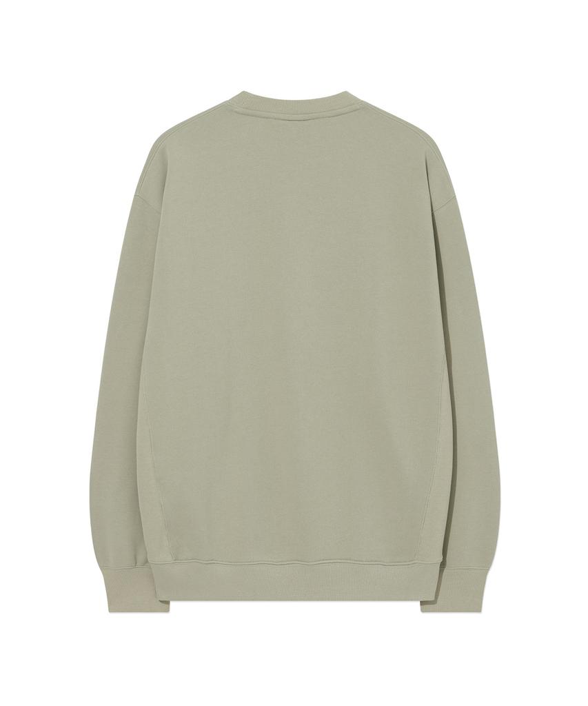 COVERNAT Classic Arch Logo Sweatshirt Light Khaki