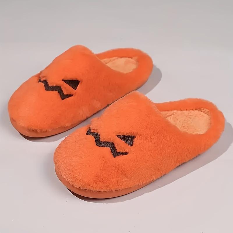 Женские тапочки Jack-O'-Lantern — мягкие домашние тапочки, подошва EVA, можно стирать вручную, всесезонный повседневный стиль подковы, дизайн в виде мультяшной тыквы