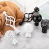 Iron Hollow Out Round Roman Rod Head Curtain Rods Head Curtain Rods Ends Caps Curtain Accessories