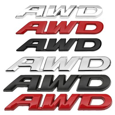 3D Металлические буквы AWD Наклейка-значок на задний багажник, крыло автомобиля для CR-V HR-V Pilot Passport Ridgeline Аксессуары