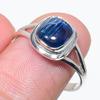 Натуральный голубой кианит драгоценный камень ручная работа 925 чистое серебро ювелирное кольцо размер 9 b8r28