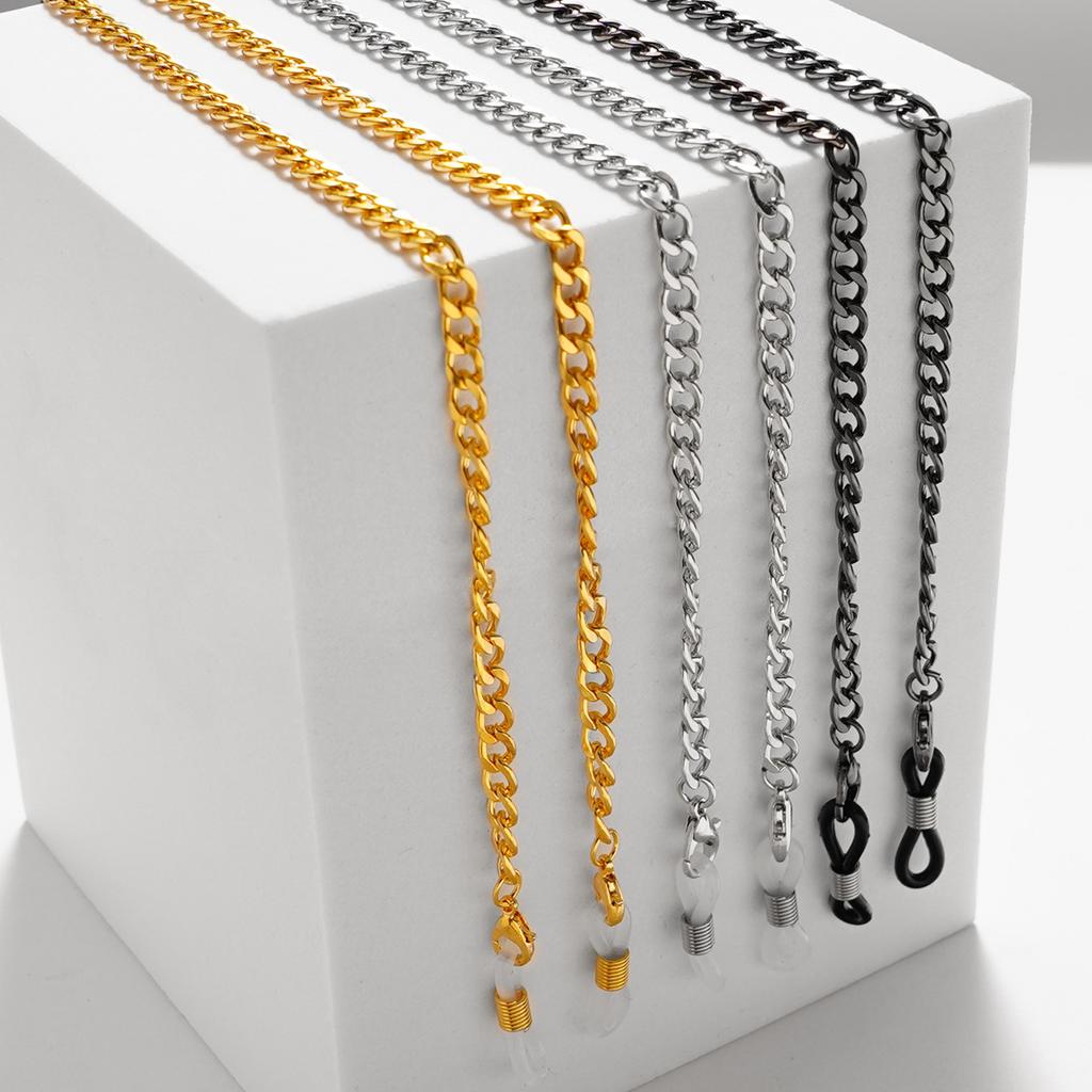Simple Link Chain for Glasses Mask Lanyard Women Men Gold Color Sunglasses Chains Eyewear Cord Strap Gift