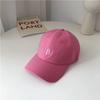 Pink Trendy Adjustable Baseball Cap With Sunshade And Breathable Material Cotton