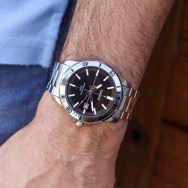 Casio Серия STANDARD Меч-рыба Водяной призрак Сердце океана Универсальный Классический Указатель Отображение даты Водонепроницаемый Кварцевый механизм MTP-VD01D-1E2V