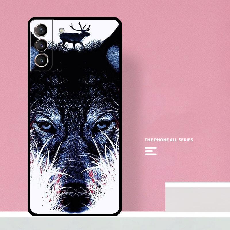 Волк Арт Черный Чехол Для Телефона Для Samsung Galaxy S25 S26 Ultra S20 S21 S22 S23 S24 Plus S10 S25 FE Чехол Coque
