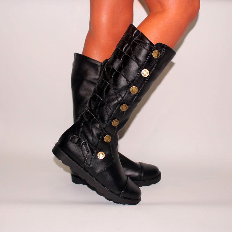 Модные женские ботинки Bota Zapatos, трендовые зимние модные высокие рыцарские ботинки Barrel, удобные длинные женские ботинки Barrel Bota Feminina 2024
