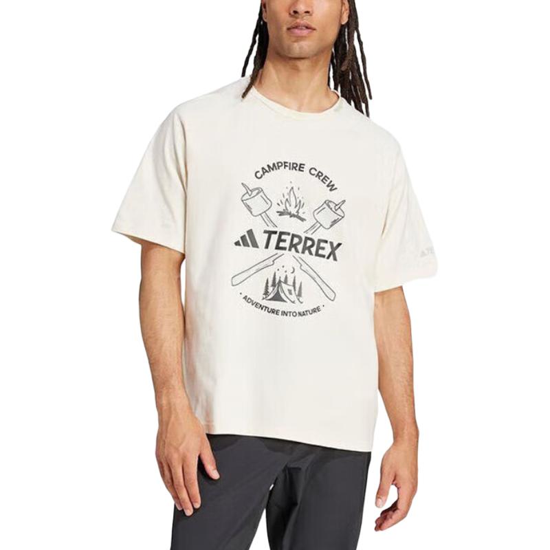 adidas Terre SS25 Футболка Мужская Кремовый JI8317