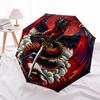 1pc Dragon Sword Tattoo Design Umbrella with Plastic Handle,Suitable for All Seasons Home Travel Outdoor UmbrellaDD1154