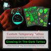 Designing for Free OEM Metallic Tattoo Customize Manufacturer,Custom Waterpoof Body Logo Temporary Tattoo