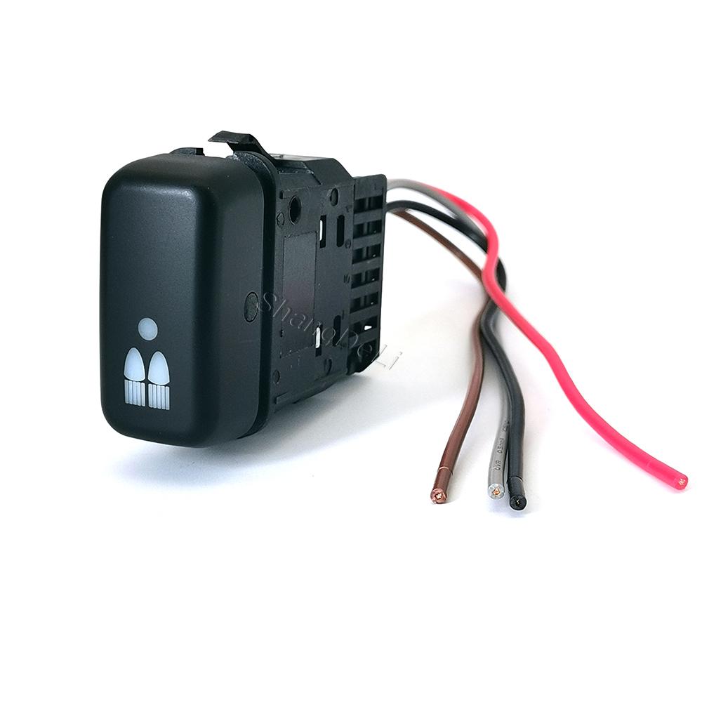 1PC Car LED Light Fog Light DRL Power Switch Button with Wire for Mitsubishi Fuso