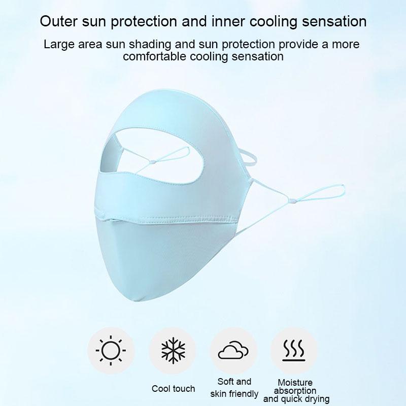 Простая защитная маска для всего лица Soilid от ультрафиолета, дышащая, мягкая, эластичная, хорошо висячая маска для ушей