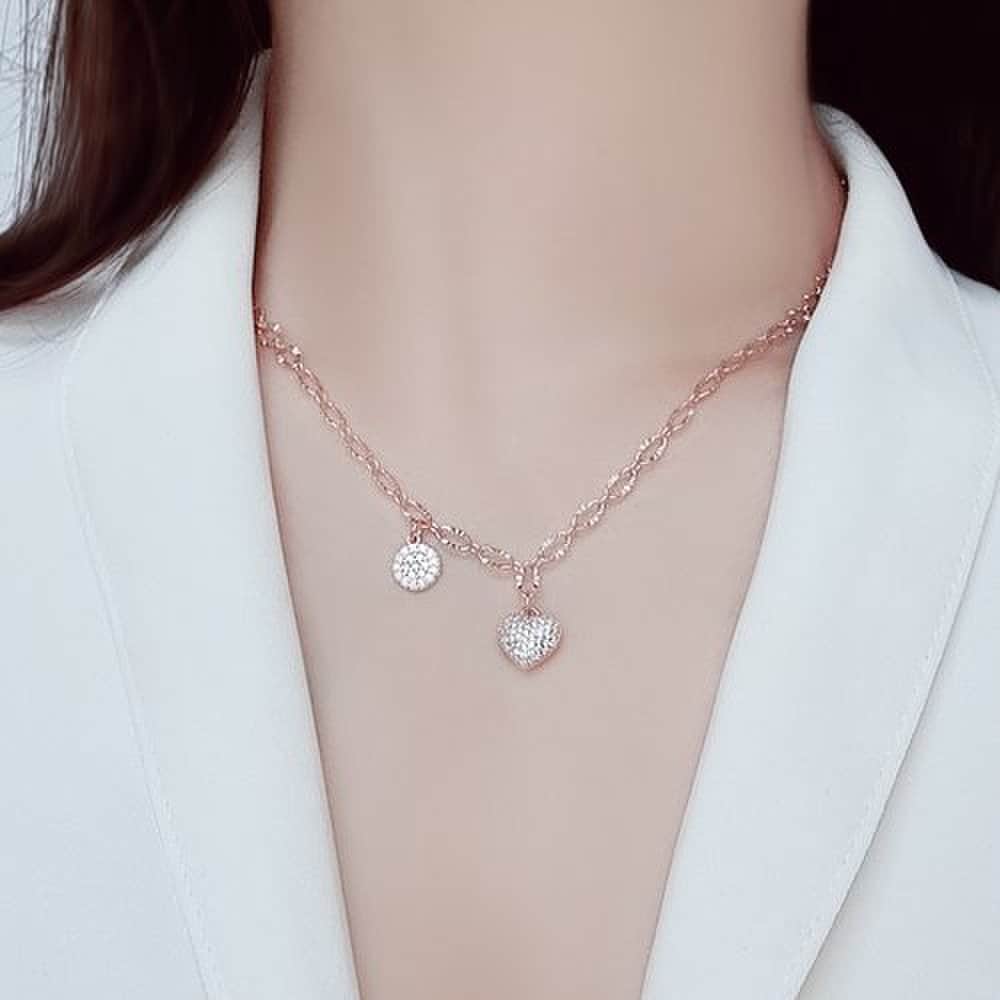 [Luvre Paris] Katie Heart Necklace Na0320