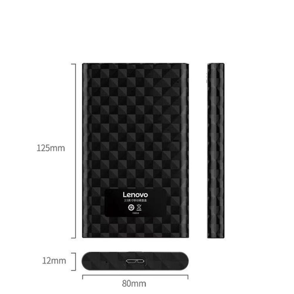 Lenovo S02 Корпус для жесткого диска 2,5-дюймовый корпус SSD SATAIII к USB3.0 Внешний чехол SATA 5 Гбит/с для коробки емкостью 6 ТБ для мобильного портативного жесткого диска