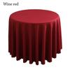 Высококачественные однотонные скатерти для банкетных столов, накладные круглые скатерти