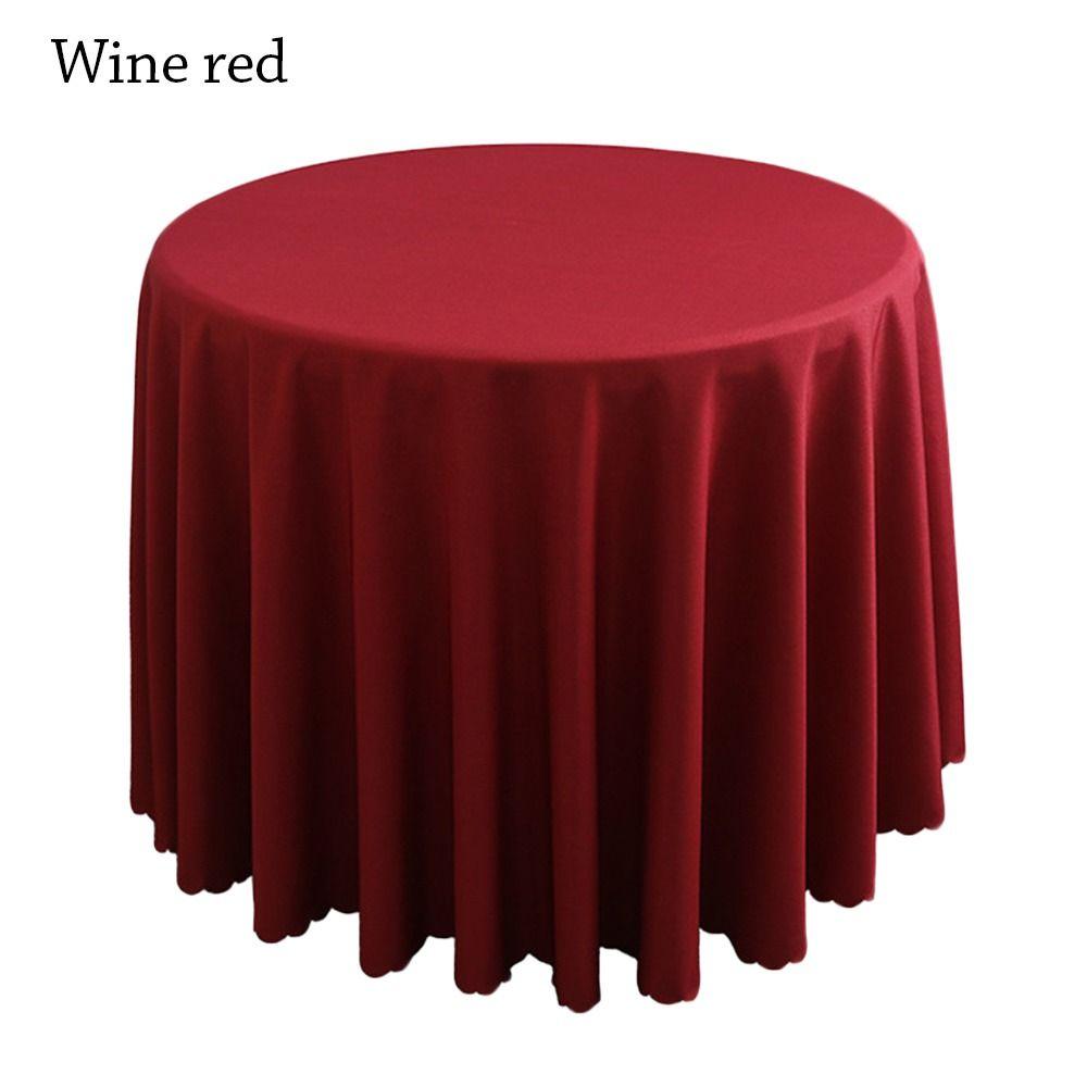 Высококачественные однотонные скатерти для банкетных столов, накладные круглые скатерти
