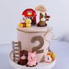 Farm Animal Cake Decoration Farm Birthday Cake Toppers Cow Pig Cake Topper for Farm Animal Baby Shower Birthday Party Decoration