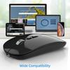 M103 2.4G+BT5.1 Wireless Dual-mode Mouse Ergonomic Office Mice 3-gear Adjustable DPI Built-in