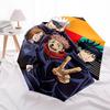 1pc Jujutsu Kaisen Characters Auto-Folding Umbrella Portable 3-Fold Design with Iron Frame for Outdoor Use, Perfect Gift for Fans, Travelers, and Dail