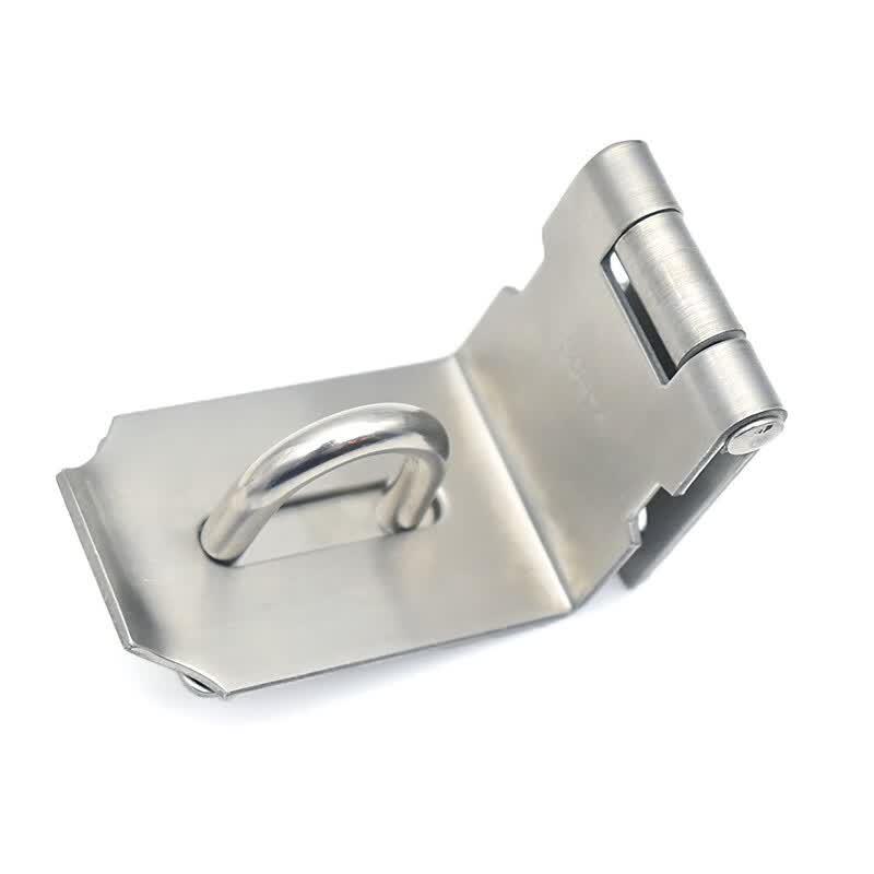 Stainless Steel Right-Angle Door Latch with Padlock