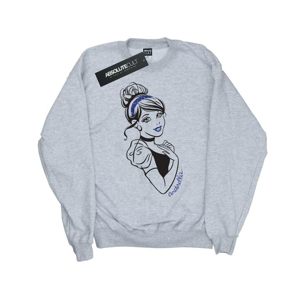 Disney Princess Girls Cinderella Glitter Sweatshirt