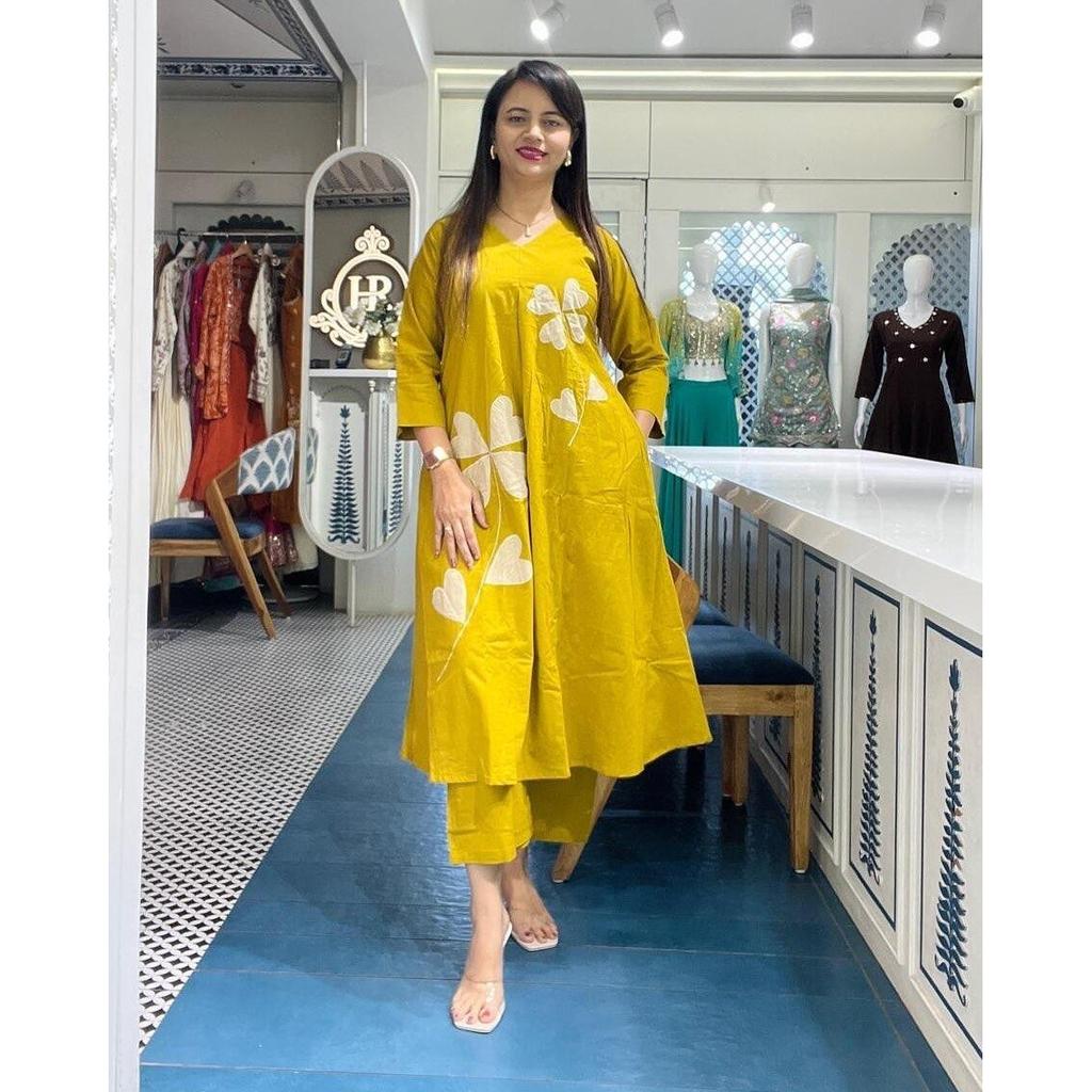 Женский комплект брюк Bollywood Kurta в индийском пакистанском стиле с верхней туникой, хлопковая курти SC-2113sd