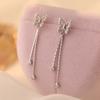 Butterfly Tassel Earrings  Fresh and Sweet Temperament  Fashionable Design  Piercing Earrings