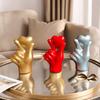 День святого Валентина Любовное сердце Ручное украшение Жест в форме сердца Полимерная статуэтка Скульптура Дом Офис Свадьба