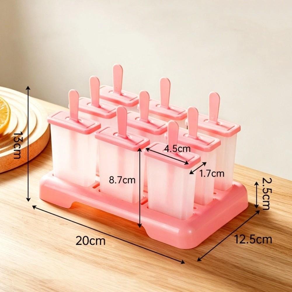 DIY Homemade Ice Box Creative Design Popsicle Mold Cube Tray Ice Cream Popsicle Mold Kitchen Use