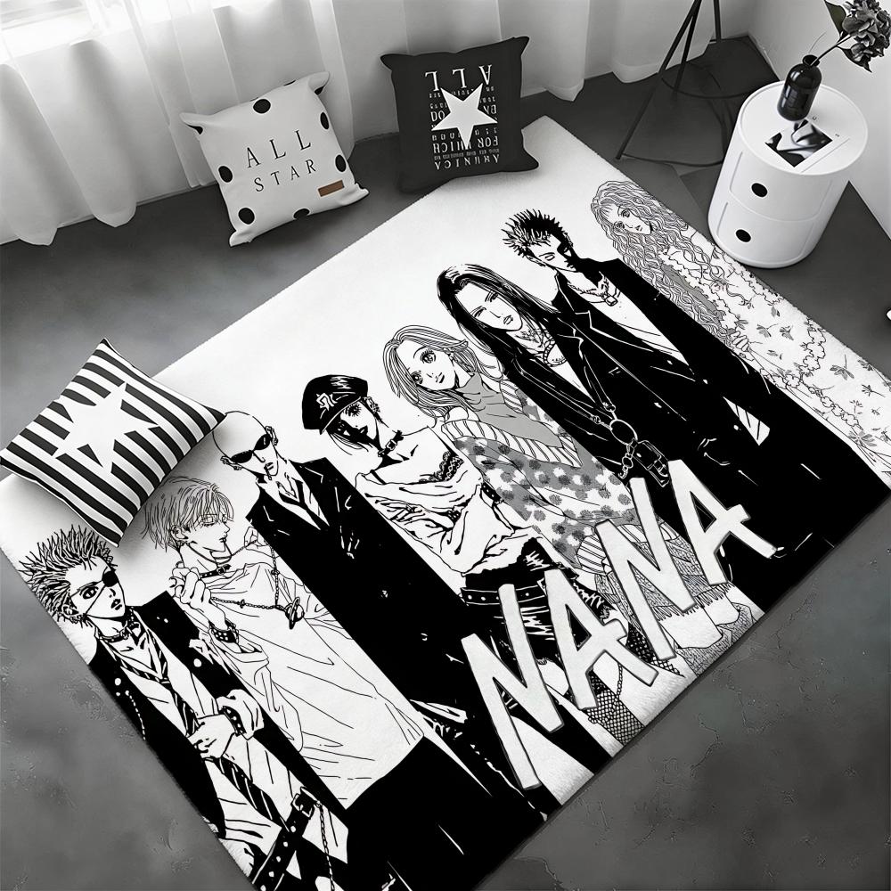 Iconic Manga Anime N-NANAs Floor Mat Soft Thickened Flannel Door Mat Non-Slip Living Room Rug Home Decor