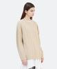 GYEONG Oversize Damaged Knit Sweater_Beige
