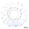 30Pcs Electrode Pads Replacement For Tens Unit Machine Massager Adhesive Silica Gel