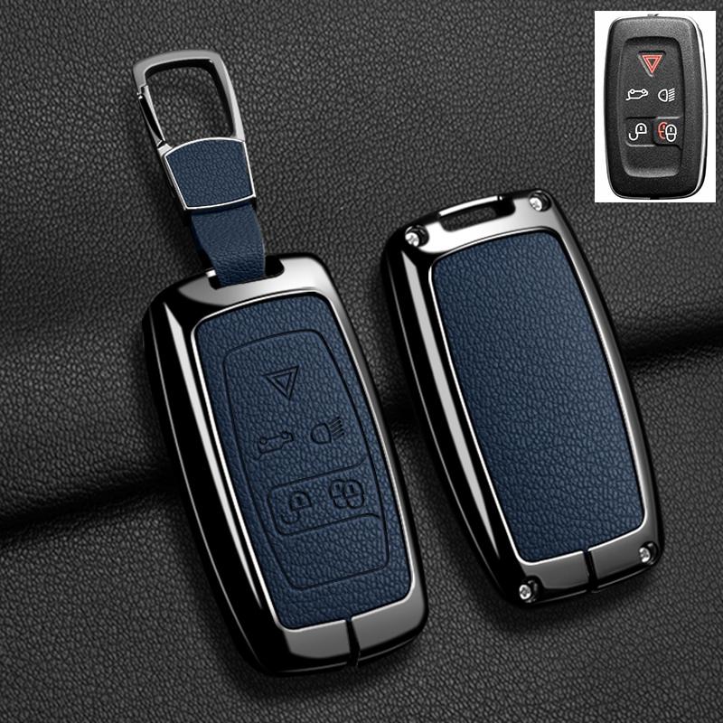 Чехол для ключа автомобиля для Land Rover Sport Freelander Discovery 4 Range Rover Sport LR4 2010-2012 Сплав цинка Кожа Авто Брелок