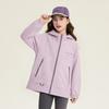 Outdoor contrasting coat: Girls' 26 spring clothes, middle-aged children's energetic and fresh hooded top
