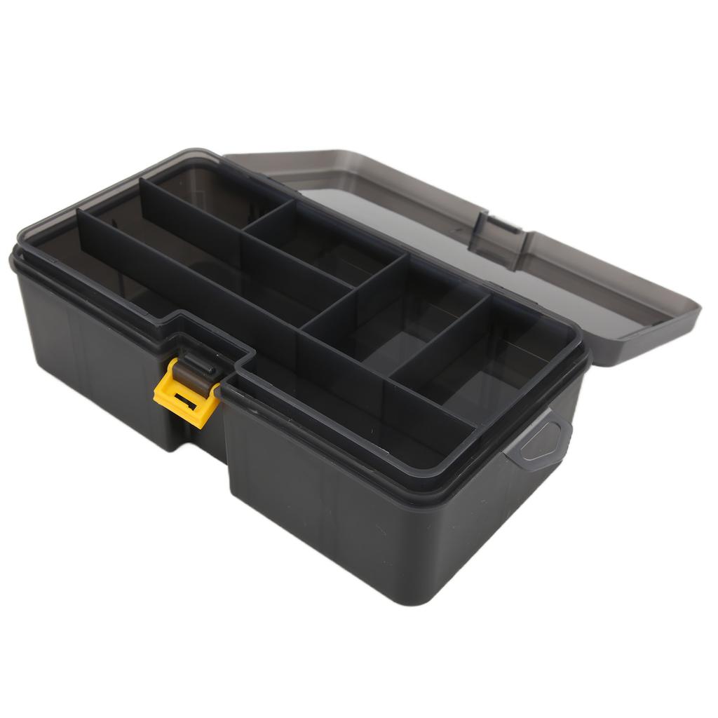 Коробка для хранения рыболовных приманок, двухслойная многофункциональная пластиковая коробка для аксессуаров для рыболовных снастей