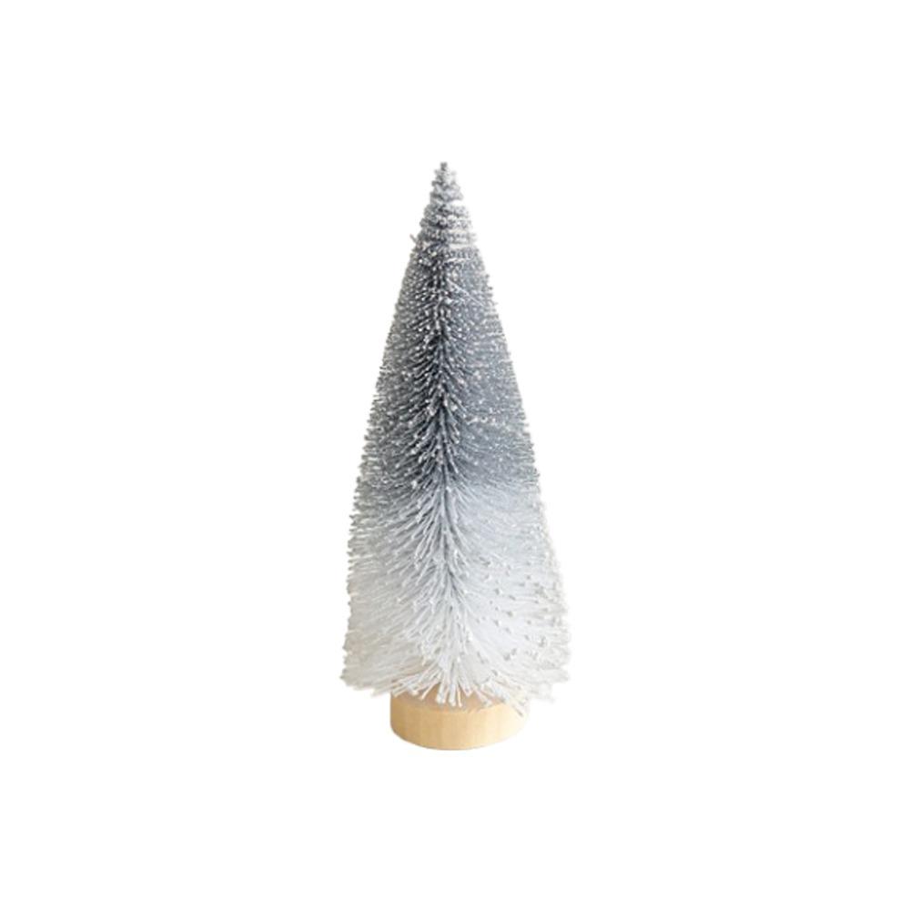 15/20/25cm Christmas Small Snowy Tree Plastic Artificial Pine Tree  Hotel Office Decor