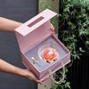Роскошная керамическая пепельница-благовонница с пионами - Элегантный ароматический орнамент для офиса или дома, Персонализированный бизнес-сувенир с индивидуальным логотипом