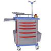 Multifunctional Medical Emergency Crash Cart with Thickened Stainless Steel for Medications