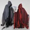 Halloween Hooded Cloak Medieval Renaissance Gothic Wizard Cape with Hood Scary Grim