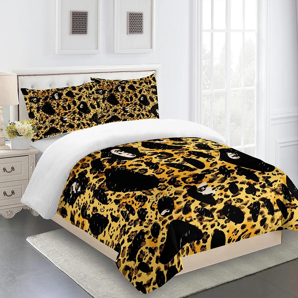 Luxury Black Gold 3Pcs Geometric Queen King Full Size Duvet Cover Bedding Linen Set 2 Seater Bedspread 200x200 240x220 150x200