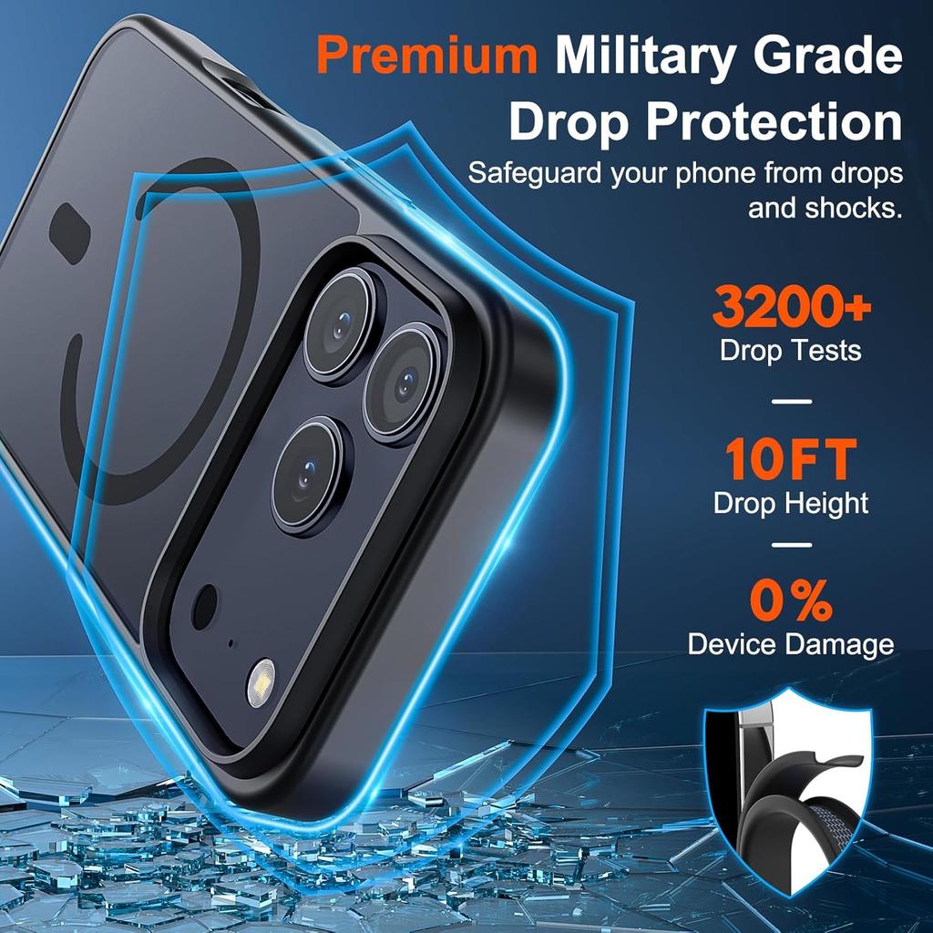 Магнитный матовый чехол для iPhone 17 Pro Max Air 16E 16 E 15 Plus 14 13 Mini 12 11 SE 2022 2020 8 Mag Safe Полупрозрачный противоударный чехол для телефона Аксессуары