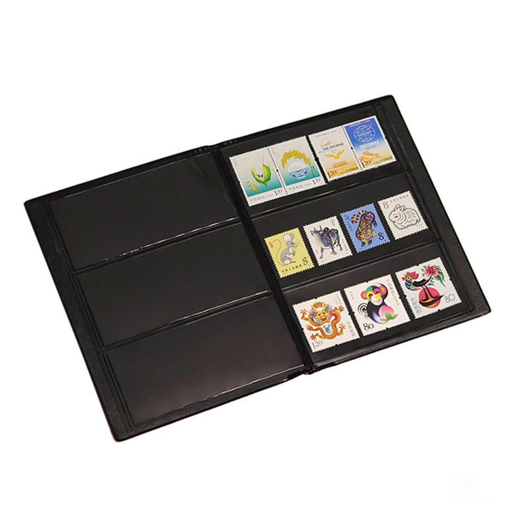 1pc Postal Stamp Collection Album Book Stamp Collecting Storage Bag Empty Stamp Collection Protection Booklet
