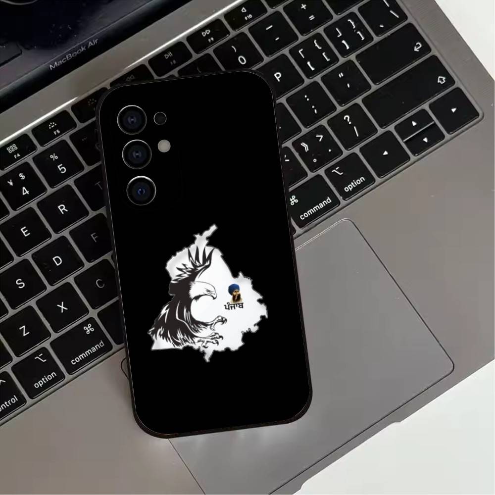 P-Painting P-Карта Пенджаба-es Чехол для телефона для Samsung S25,S24,S21,S22,S23,S30,Ultra,S20,Plus,Fe,Lite,Note,10,9,5G Черный чехол