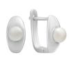 Silver Earrings with Natural Pearls (2187103)