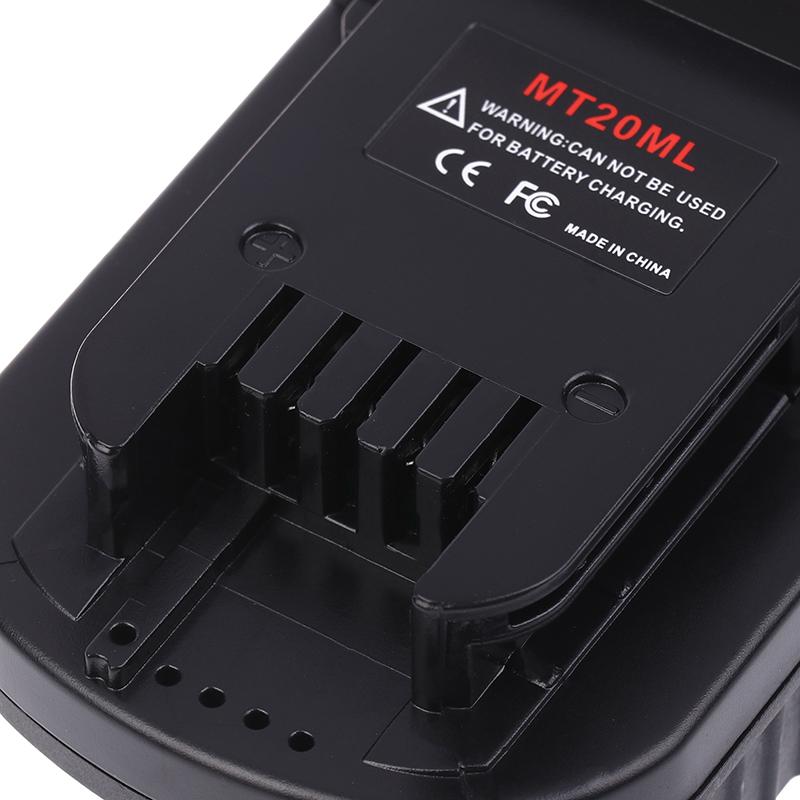 1 шт. для литий-ионного аккумулятора Makita 18 В Bl1830 Bl1860 Bl1815, переходник для литиевого аккумулятора Milwaukee 18 В Mt20Ml